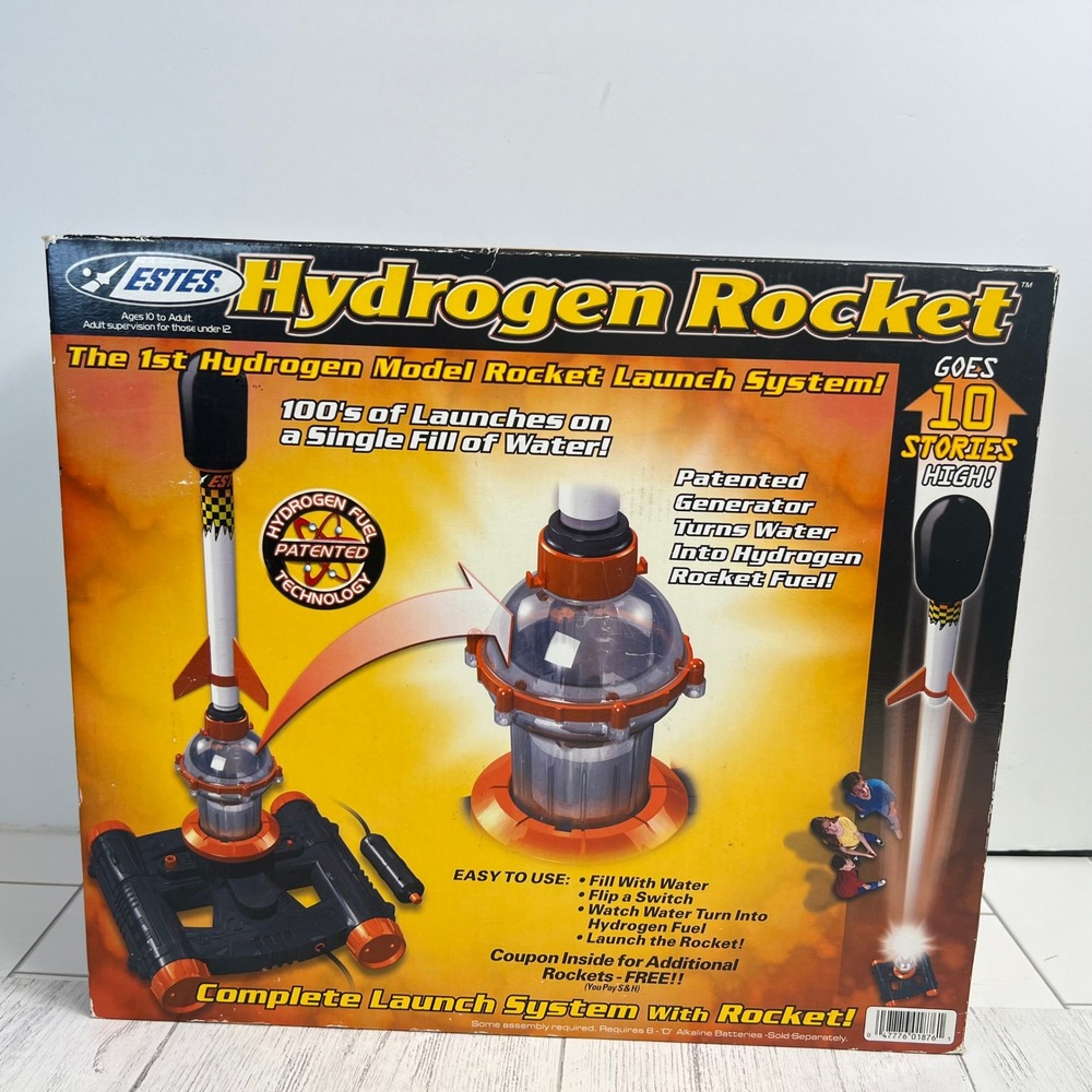 Estes Hydrogen Rocket Model Launch System Water Powered Science Toy New